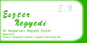 eszter negyedi business card